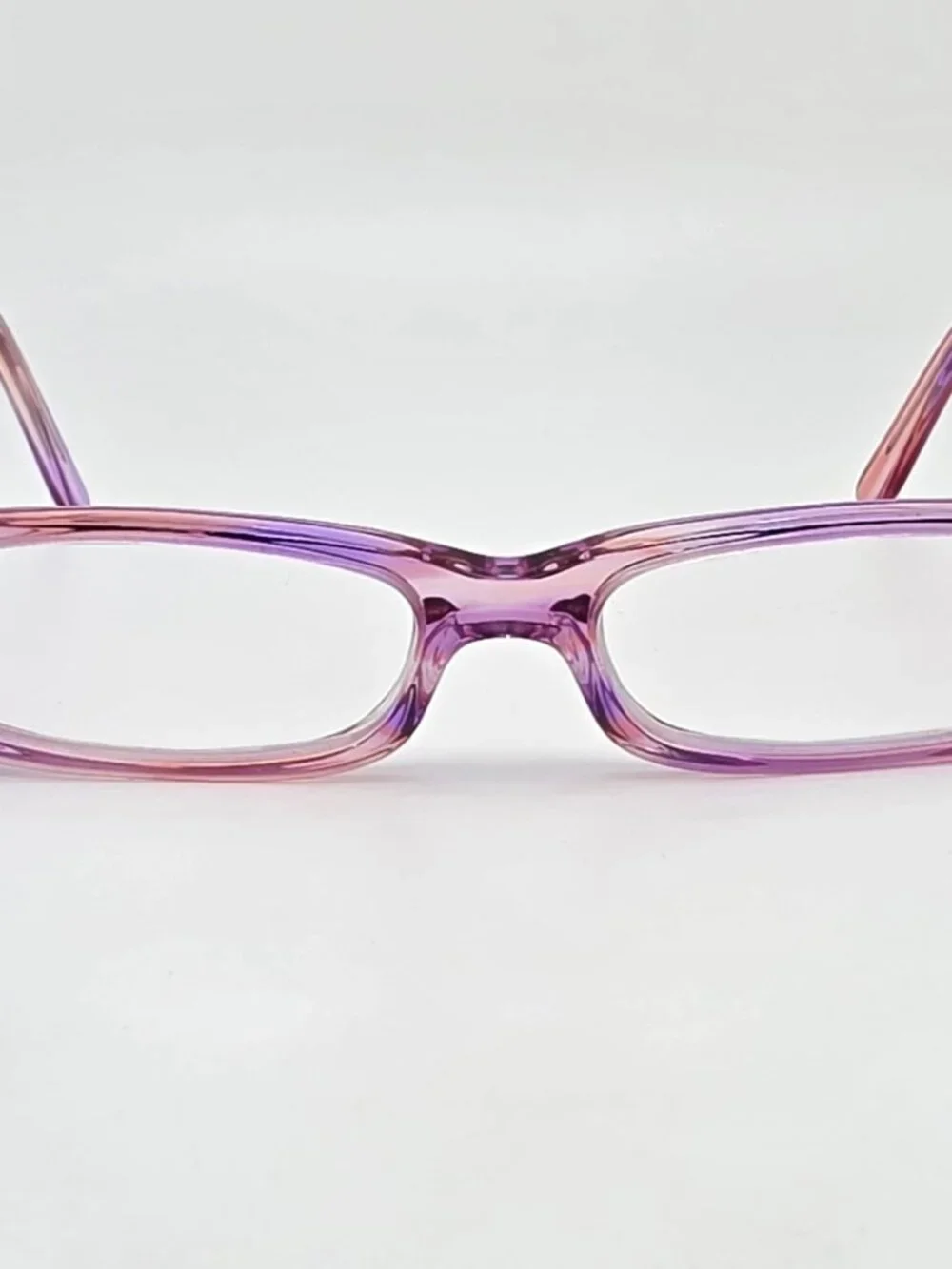 Ray-Ban Jr. RB1512 3530 Purple Pink Crystal Stripe Kids Eyeglasses Frame 46mm